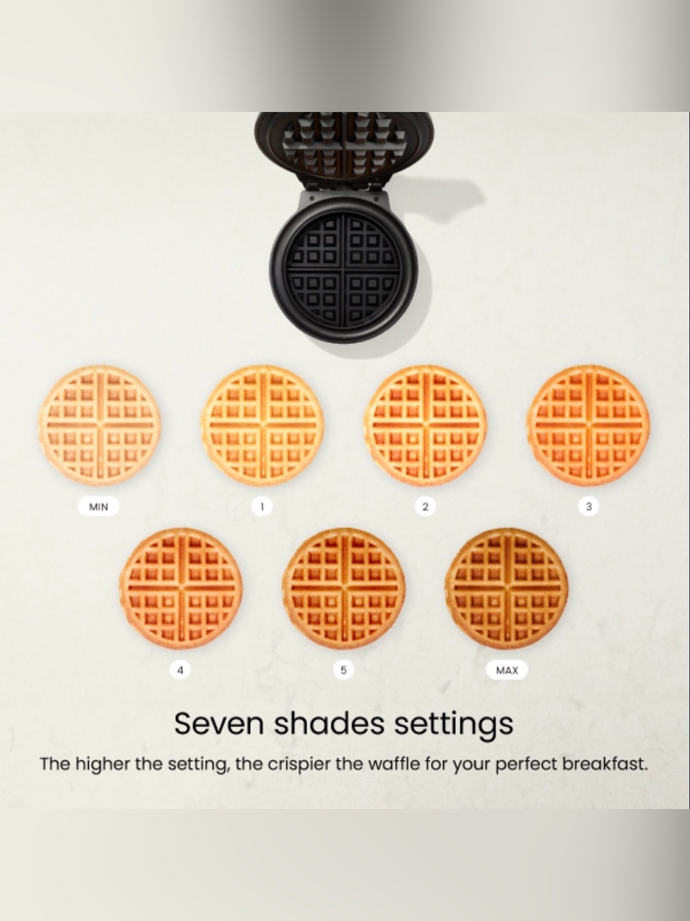 Chefman Anti-Overflow Waffle Maker - Picture 4 of 9